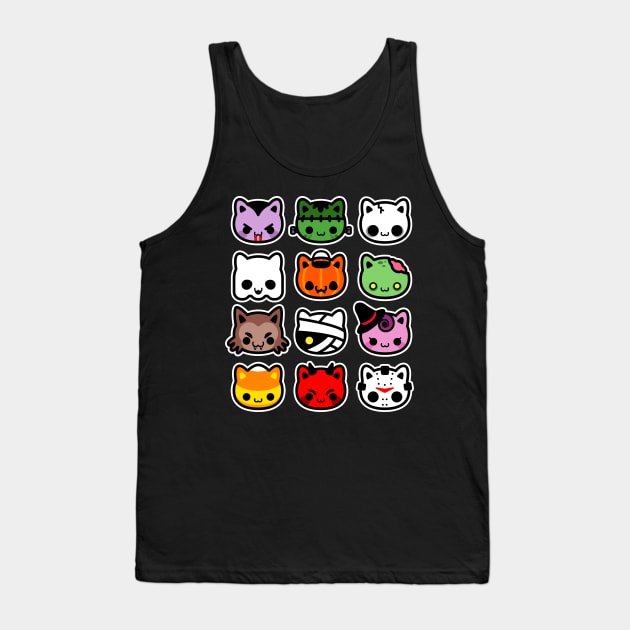 Hallowkitties II Tank Top by evasinmas